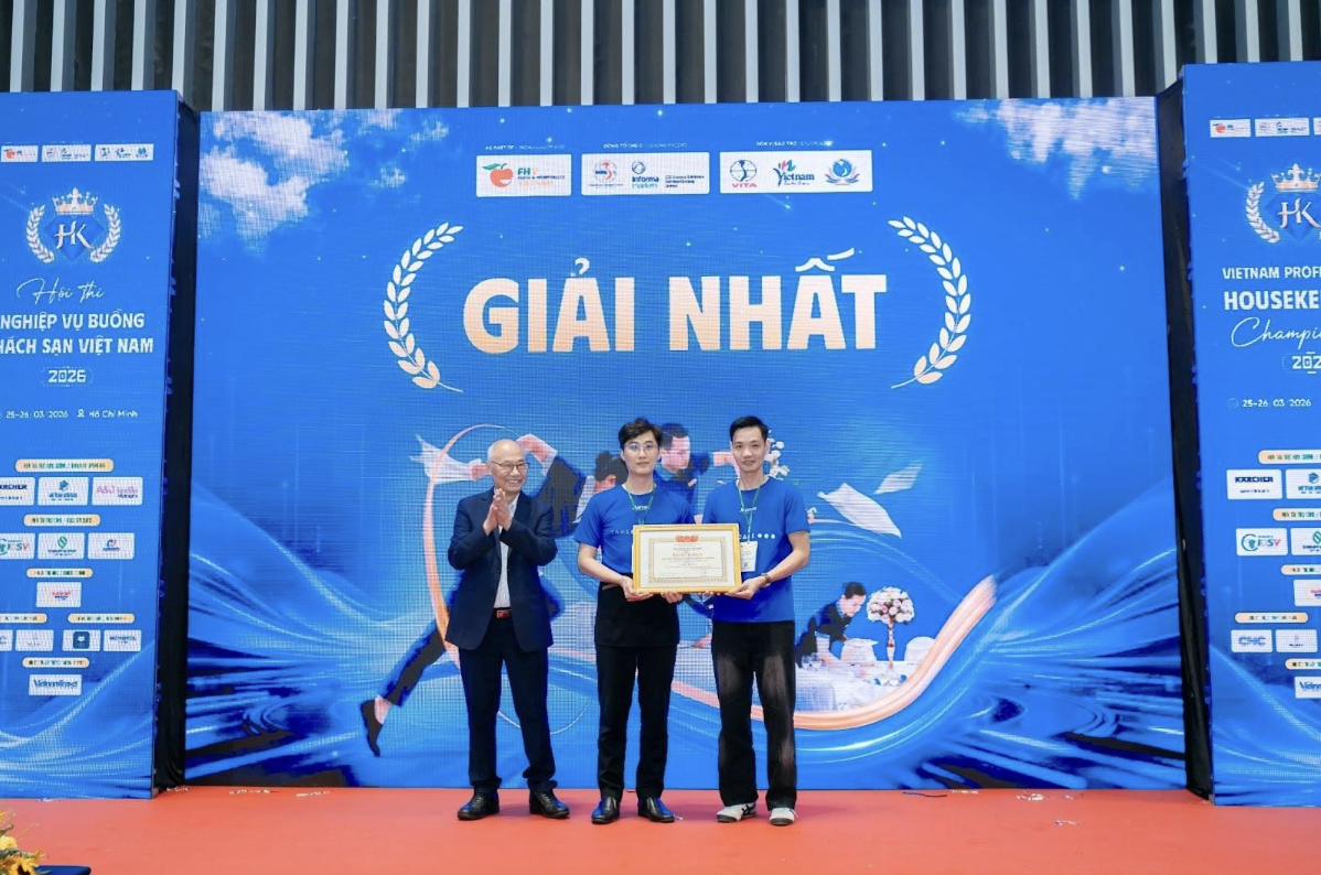 CLOSING CEREMONY OF THE VIETNAM PROFESSIONAL HOUSEKEEPING CHAMPIONSHIP 2026: THE PINNACLE OF ARTISTRY IN THE HOSPITALITY INDUSTRY